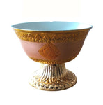 Brass Ting with Golden and Silver Colour Polish (Offering bowl) (Set of 7)