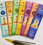 Seven Chakra Incense Sticks (Set of 7)